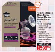 Tommee Tippee Made For Me Single Manual Breast Pump