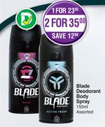 Blade Deodorant Body Spray Assorted-150ml