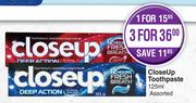 Close Up Toothpaste Assorted-125ml