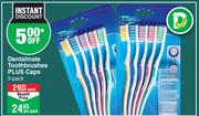 Dentalmate Toothbrushes Plus Caps 5 Pack-Per Pack