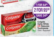 Colgate Optic White Or Naturals Toothpaste Assorted-75ml