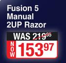 Gillette Fusion 5 Manual 2 Up Razor