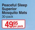 Peaceful Sleep Superior Mosquito Mats 30 Pack-Per Pack