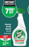 Handy Andy Spray Assorted-500ml