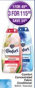 Comfort Concentrated Fabric Conditioner Assorted-For 3 x 800ml