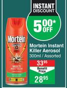 Mortein Instant Killer Aerosol Assorted-300ml