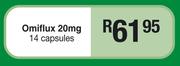 Omiflux 20mg 14 Capsules