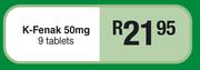 K-Fenak 50mg 9 Tablets