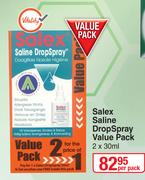 Salex Saline Drop Spray Value Pack-2 x 30ml Per Pack