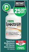Spectrum Multivitamin Or Senior Multivitamin 120 Tablets-Each