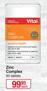 Vital Zinc Complex 90 Tablets-Each