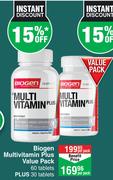 Biogen Multivitamin Plus Value Pack 60 Tablets Plus 30 Tablets-Per Pack