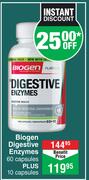Biogen Digestive Enzymes 60 Capsules Plus 10 Capsules