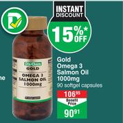 Dis-Chem Gold Omega 3 Salmon Oil 1000mg 90 Softgel Capsules