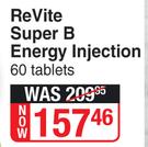 Revite Super B Energy Injection 60 Tablets