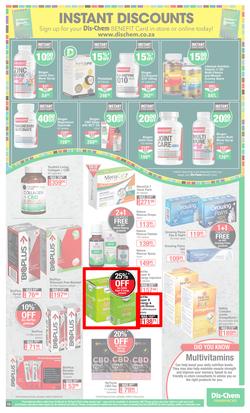 Dis-Chem : Ultimate Savings (24 March - 18 April 2022), page 19