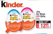Kinder Joy For Boys Or Girls-20g Each