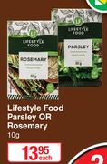 Lifestyle Food Parsley Or Rosemary-10g Each