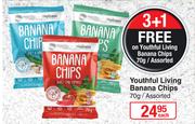Youthful Living Banana Chips Assorted-70g Each