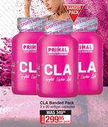 Primal CLA Banded Pack 3 x 90 Softgel Capsules-Per pack