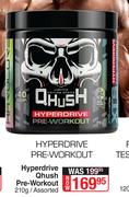 Qhush Hyperdrive Pre Workout Assorted-210g