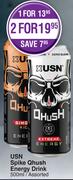 USN Spike Qhush Energy Drink Assorted-For 2 x 500ml