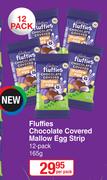 Cadbury Fluffies Chocolate Covered Mallow Egg Strip-12 x 165g Per Pack