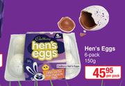 Cadbury Hen's Eggs-6 x 150g Per Pack