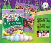 Mister Sweet Speckled Eggs 125g Or Giant Speckled Eggs 100g-Each