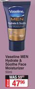 Vaseline Men Hydrate & Soothe Face Moisturizer-50ml