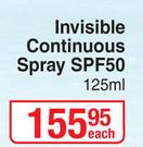Island Tribe Invisible Continuous Spray SPF50-125ml Each