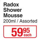 Radox Shower Mousse-200ml Assorted