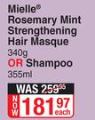 Mielle Rosemary Mint Strengthening Hair Masque 340g Or Shampoo 355ml-Each