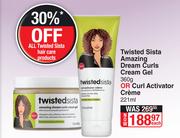 Twisted Sista Amazing Dream Curls Cream Gel 360g Or Curl Activator Creme 221ml-Each