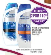 Head & Shoulders Shampoo Assorted-360ml/400ml