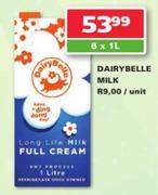 Dairybelle Milk-6x1Ltr packs