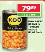 Koo Baked Beans In Tomato Sauce-12x410g