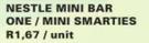 Nestle Mini Bar One / Mini Smarties-24's Pack