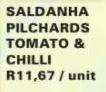 Saldanha Pilchards Tomato & Chilli-400g Pack