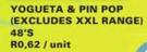 Yogueta & Pin Top(Excluding XXL Range)-Each