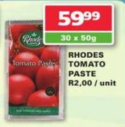 Rhodes Tomato Paste-30x50g Packs