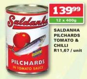 Saldanha Pilchards Tomato & Chilli-12x400g