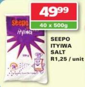 Seepo Ityiwa Salt-40x500g