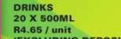 Drinks-500ml Each