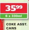 Coke Asst.Cans-6x330ml