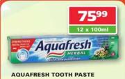 Aquafresh Tooth Paste-100ml