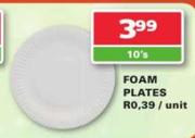 Foam Plates-10's pack
