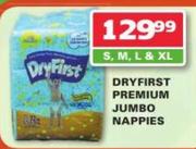 Dryfirst Premium Jumbo Nappies