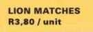 Lion Matches-10's Pack