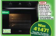 Defy 600E Black Slimline Eye Level Oven DBO459-595mm